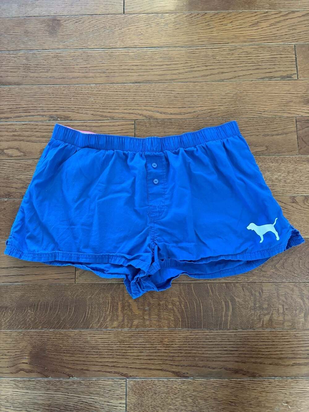 Victoria's Secret PINK Blue Boxer Shorts Size XS TP XP